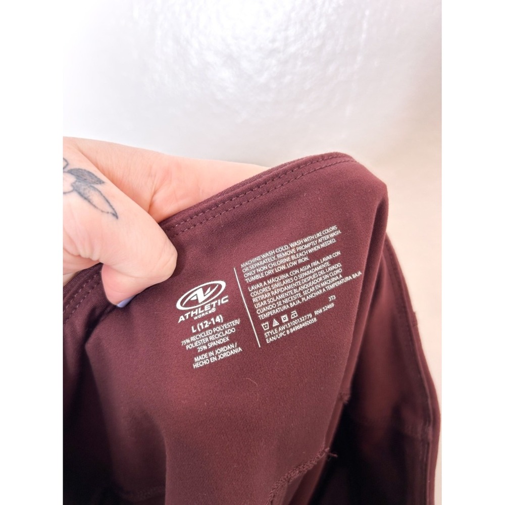 Athletic Works Womens High Rise Activewear Bike Shorts Large L - Picture 4 of 4